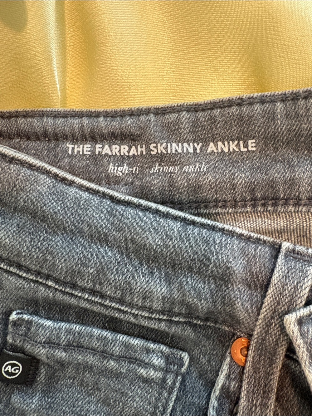 Ag Adriano Goldschmied Farrah Skinny Ankle Jeans - Gray Wash
